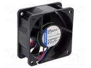 Fan: DC; axial; 24VDC; 60x60x25mm; 46m3/h; 37dBA; slide; 5600rpm EBM-PAPST