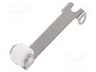 Lever with roller; 21.5mm; DC series; Colour: silver; DC ZF
