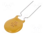 Fuse: PTC polymer; 750mA; THT BEL FUSE