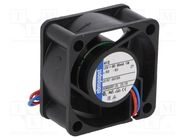 Fan: DC; axial; 12VDC; 40x40x20mm; 10m3/h; 18dBA; slide; 6000rpm EBM-PAPST