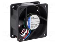 Fan: DC; axial; 24VDC; 60x60x25mm; 56m3/h; 43dBA; slide EBM-PAPST