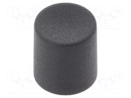 Knob; slider; black; Ø8.2x8.9mm; polyamide; Mounting: push-in CLIFF