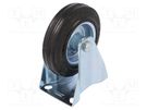 Transport wheel; Ø: 125mm; W: 25mm; H: 152mm; rigid; 100kg; rubber RADER