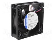 Fan: DC; axial; 24VDC; 119x119x38mm; 278m3/h; 61dBA; ball bearing EBM-PAPST