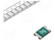Fuse: PTC polymer; 250mA; Imax: 40A; SMD; 0ZCJ; 1206 BEL FUSE