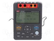 Meter: insulation resistance; LCD; (9999); Bargraph: 30segm. UNI-T