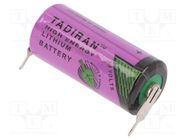 Battery: lithium (LTC); 2/3AA; 3.6V; 1600mAh; non-rechargeable TADIRAN