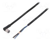 Cable: for sensors/automation; M8; PIN: 3; angled; Len: 5m; plug; 1A OMRON