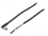 Cable: for sensors/automation; M8; PIN: 4; angled; Len: 5m; plug OMRON