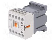 Contactor: 3-pole; NO x3; Auxiliary contacts: NO; 24VDC; 6A; W: 45mm 