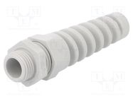 Cable gland; with strain relief; M16; 1.5; IP68; polyamide; grey HUMMEL