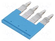 Comb bridge; blue; A; ways: 4 WEIDMÜLLER