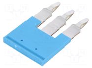 Comb bridge; blue; A; ways: 3 WEIDMÜLLER