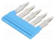 Comb bridge; blue; A; ways: 5 WEIDMÜLLER