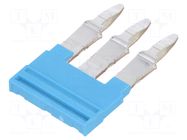 Comb bridge; blue; A; ways: 3 WEIDMÜLLER