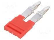 Comb bridge; red; A; ways: 2 WEIDMÜLLER