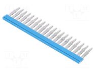 Comb bridge; blue; A; ways: 20 WEIDMÜLLER