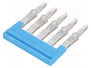 Comb bridge; blue; A; ways: 5 WEIDMÜLLER