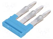 Comb bridge; blue; A; ways: 3 WEIDMÜLLER