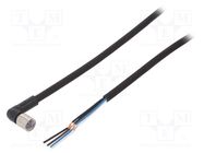 Connection lead; M8; PIN: 4; angled; Len: 10m; plug; 1A; XS3; -10÷80°C OMRON