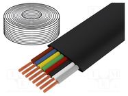 Wire: telecommunication cable; stranded; black; 100m; 0÷60°C LOGILINK