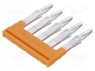 Comb bridge; orange; A; ways: 5 WEIDMÜLLER