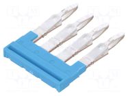 Comb bridge; blue; A; ways: 4 WEIDMÜLLER