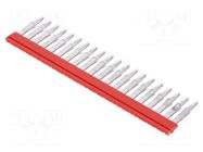 Comb bridge; red; A; ways: 20 WEIDMÜLLER