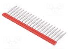 Comb bridge; ways: 20; red; A series WEIDMÜLLER