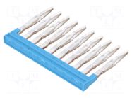 Comb bridge; blue; A; ways: 10 WEIDMÜLLER