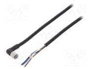 Connection lead; M8; PIN: 4; angled; Len: 5m; plug; 1A; XS3; -10÷80°C OMRON