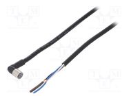 Connection lead; M8; PIN: 4; angled; Len: 2m; plug; 1A; XS3; -10÷80°C OMRON