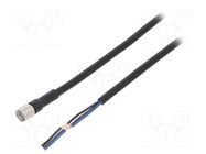 Cable: for sensors/automation; M8; PIN: 3; straight; Len: 5m; plug OMRON