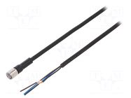Cable: for sensors/automation; M8; PIN: 3; straight; Len: 5m; plug OMRON
