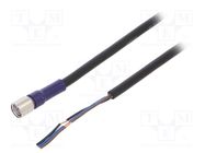 Connection lead; M8; PIN: 3; straight; 5m; plug; 0.5A; XS3; -10÷65°C OMRON
