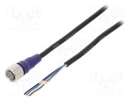 Connection lead; M12; PIN: 4; straight; 2m; plug; 0.8A; XS2; -10÷65°C OMRON