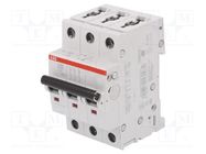 Circuit breaker; 230/400VAC; Inom: 20A; Poles: 3; Charact: D; 6kA ABB