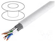 Wire; S/FTP; 7; industrial Ethernet; stranded; Cu; LSZH; white; 100m LOGILINK