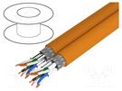 Wire; S/FTP; 2x4x2x23AWG; industrial Ethernet,PROFINET; 7a; solid LOGILINK