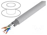 Wire; S/FTP; 6; stranded; Cu; Insulation: PVC; grey; 305m LOGILINK