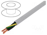 Wire; JZ-500; 3G1mm2; unshielded; 300V,500V; Cu; stranded; grey HELUKABEL