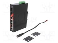 Switch Ethernet; unmanaged; Number of ports: 7; 12÷48VDC; RJ45 