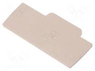 End plate; colourless; A WEIDMÜLLER