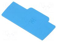 End plate; blue; A WEIDMÜLLER