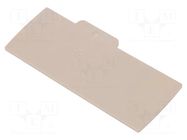 End plate; colourless; A WEIDMÜLLER