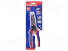 Pliers; half-rounded nose,universal; 200mm Workpro
