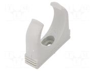 Bracket; polypropylene; light grey; W: 57.3mm; H: 51mm; Thk: 16mm OBO BETTERMANN