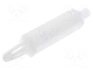 Assembly stud; polyamide; L: 25.4mm; screwed rod,snap fastener ESSENTRA