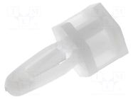 Assembly stud; polyamide; L: 6.4mm; screwed fole,snap fastener ESSENTRA