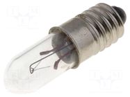 Filament lamp: miniature; E5,5; 12VDC; 50mA; Bulb: cylindrical GOOBAY